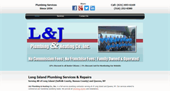 Desktop Screenshot of ljplumbing.com